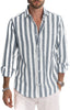 Image of Polo Collar Stripes Shirt Loose Shopping