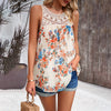 Image of Women's Sleeveless Round Neck Printed Top Shopping