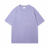 Image of Loose Shoulder Pure Color Cotton T-shirt Shopping