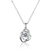 Image of Ocean Heart Necklace Female 925 Silver Shopping