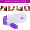 Image of Professional Painless Hair Removal Kit Laser Touch Epilator USB Rechargeable Women Body Face Leg Bikini Hand Shaver Hair Remover Shopping