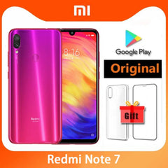 Original Xiaomi Redmi Note 7 Smartphone 4G 64G/6G 64G Snapdragon 660AIE Android Mobile Phone 48.0MP+5.0MP Rear Camera Cellphone