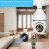 Image of 5G Wifi 5MP E27 Bulb Surveillance Camera Indoor 4X Digital Zoom AI Human Detect Full Color Night Vision Wireless Cam Smart Home Shopping