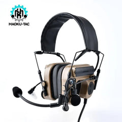 Tactical COMTAC IV Headset Anti-Noise Pick Up Sound Headphone Outdoor Battle Communication Earphone Vacuum Catheter Earplugs Shopping