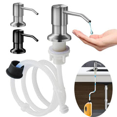 Stainless Steel Soap Dispenser Extension Tube Kit Kitchen Sink Liquid Soap Dispenser Bathroom Lotion Detergent Hand Press Pumps - Shopping