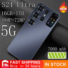 Cellphones S24 Ultra 7.0Inch 4G 5G Dual SIM Original Smartphone 7000mAh Cell Phone Android 13 Global Version Smart Mobile Phones Shopping111