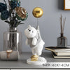 Image of Statue Desing Home Decor Ornaments Decorative Balloon Flying Bear Sclupture Resin Figurine Table Decoration home Room Decor Shopping