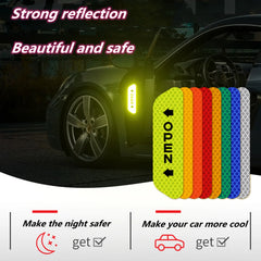 Reflective Car Door Sticker Safety Opening Warning Reflector Tape Decal Auto Car Accessories Exterior Interior Reflector Sticker