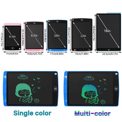 6.5/8.5/10/12/16Inch LCD Drawing Board Writing Tablet Digit Magic Blackboard Art Painting Tool Kids Toys Brain Game Child's Gift