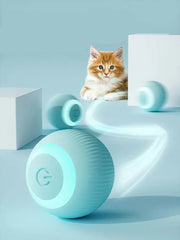 Electric Cat Ball Toys Automatic Rolling Smart Cat Toys for Cats Training Self-moving Kitten Toys for Indoor Interactive Playing Shopping