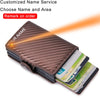 Image of Rfid Blocking Protection Men id Credit Card Holder Wallet Leather Metal Aluminum Business Bank Card Case CreditCard Cardholder Shopping