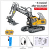 Image of Children 2.4G Remote Control Excavator RC Model Car Toys Dump Truck Bulldozer Engineering Vehicle Christmas Birthday Gifts Shopping