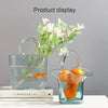 Image of Creative Clear Glass Vases Fish Tank Decoration Bubble Flower Handbag Bag Glass Jar For Table Centerpieces Floral Arrangement Shopping