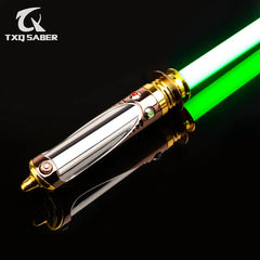 TXQSABER Emperor Smooth Swing Lightsaber Metal Hilt Heavy Dueling 10 Soundfonts 12 Colors Change Force FOC Jedi Laser Sword Toys Shopping