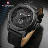 Image of NAVIFORCE Top Luxury Brand Men Sports Military Quartz Watch Man Analog Date Clock Leather Strap Wristwatch Relogio Masculino Shopping