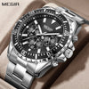 Image of MEGIR Original Luxury Business Quartz Watch Men Brand Stainless Steel Chronograph Military WristWatch Clock Relogio Masculino Shopping