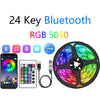 Image of LED Strip Lights RGB APP Control Color Changing Lights with 24 Keys Remote Mode for Room Decoration Bluetooth TV SMD5050 RGB Shopping