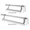 Image of Towel Rack Over Door Towel Bar Hanging Holder Stainless Steel Bathroom Kitchen Cabinet Towel Rag Rack - Shopping