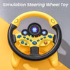 Image of Infant Shining Eletric Simulation Steering Wheel Toy with Light Sound Kids Early Educational Stroller Steering Wheel Vocal Toys Shopping