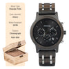 Image of BOBO BIRD Wooden Watch Men erkek kol saati Luxury Stylish Wood Timepieces Chronograph Military Quartz Watches Custom Wood Gift Shopping