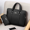 Image of New Double Layers Men's Leather Business Briefcase Casual Man Shoulder Bag Messenger Bag Male Laptops Handbags Men Travel Bags Shopping