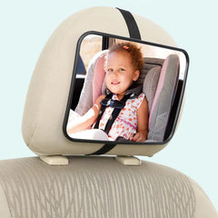 EAFC Adjustable Wide Car Rear Seat Mirror Baby/Child Seat Car Safety Mirror Monitor Square Safety Car Baby Mirror Car Interior Shopping