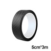 Image of SEAMETAL 3D Carbon Fiber Sticker Car Threshold Protective Film Anti Scratch Waterproof Matte Black Nano Sticker for Car Body Shopping