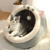 Image of Pet Tent Cave Bed for Cats Small Dogs Self-Warming Cat Tent Bed Cat Hut Comfortable Pet Sleeping Bed Foldable Removable Washable Shopping