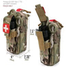 Image of First Aid Kit Medical EDC Pouch Tactical Outdoor Medical Bag Tourniquet Scissors Waist Bag Military Fan Tactical Survival Bag Shopping