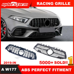 2019+ Front Mesh Suitable for mercedez A Class W177 amg GT Grill A35 Grille Front Bumper Racing grille A180 A200 A250 gt grill Shopping