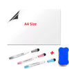 Image of A5 Magnetic Whiteboard Fridge Magnets Dry Wipe White Board Marker Writing Record Message Board Remind Memo Pad Kid Gift Kitchen Shopping