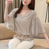 Image of Fashion Women Blouses Spring New Chiffon Blouse Cotton Edge Lace Blouses Shirt Butterfly Flower Women Shirt Tops Blusas 4073 50 Shopping