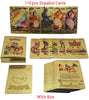 Image of Pokemon Gold Pikachu Cards Box Golden Silver Spanish/English/French Playing Cards Charizard Vmax Gx Game Card Boy Gift Shopping