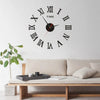 Image of 3D Acrylic Digital Wall Clock Roman Numerals Design Mirror Wall Clock Fashion Large Round Wall Clock DIY Self Adhesive Clocks Shopping