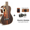 Image of Ukulele 23 Hawaiian Mini Guitar 4 String Instrument Ukelele Rosewood music instrument ukulele 23 Electric Ukulele with Pickup EQ Shopping