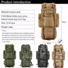 Image of 70L Large Capacity Men Backpack Military Backpack High Quality Waterproof Thickened Oxford Backpacks Men's Military Travel Bag Shopping