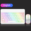 Image of EMTRA Backlit Backlight Bluetooth Keyboard Mouse For IOS Android Windows For iPad Portuguese keyboard Spanish keyboard and Mouse Shopping