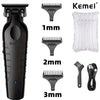 Image of Kemei 2299 Barber Cordless Hair Trimmer 0mm Zero Gapped Carving Clipper Detailer Professional Electric Finish Cutting Machine Shopping