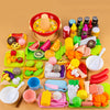 Image of Kids Pretend Play Kitchen Toys Simulation Food Barbecue Cooking Toys Children Educational Play House Interactive Toys For Girl Shopping