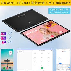 BDF 10.1'' Tablet PC Android 11 Support 4G/3G Mobile Phone Call Dual SIM Card Tablets 4GB+64GB Bluetooth Wi-Fi Tablet Android Pc