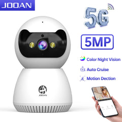 JOOAN 5MP 3MP IP Camera 5G WiFi Home Security Camera AI Tracking Video Surveillance Camera Color Night Vision Smart Baby Monitor Shopping