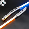 Image of TXQSABER Ahsoka Lightsaber Force Heavy Dueling Double Saber Metal Hilt with 12 Colors Changing 10 Sound Fonts Smooth Swing Laser Shopping