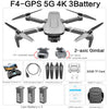 Image of F4 Drone GPS 4K HD Mechanical Gimbal Camera System Supports TF Card Drones RC Quadcopter Stabilier Distance 2km Flight 25 Min Shopping