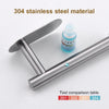 Image of Stainless Steel Paper Towel Holder Adhesive Toilet Roll Paper Holder No Hole Punch Kitchen Bathroom Toilet Lengthen Storage Rack Shopping