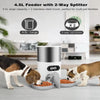 Image of 3L 4.5L Double Meal Dog Automatic Feeder Cats Smart Feeding Tuya WIFI Food Dispenser Bowl Auto Recording Timming Pet Feeder Shopping