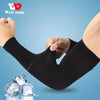 Image of WEST BIKING Ice Silk Sports Arm Sleeves Cycling Sun UV Protection Outdoor Travel Running Gym Fitness Cool Summer Arm Sleeves Shopping