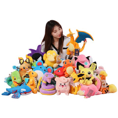 Original Pokemon Plush Toy Pikachu Snorlax Bulbasaur Gengar Kyogre Piplup Charizard Plush Stuffed Doll Toy Kid Gift Shopping