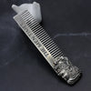 Image of 1PC Gentelman Barber Styling Metal Comb Stainless Steel Men Beard Comb Mustache Care Shaping Tools Pocket Size Silver Hair Comb Shopping