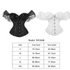 Image of BEONLEMA Long Sleeve Lace Korset Sexy Black Gothic Dress Hot Red Bustier Set Steampunk Corset Clothing Women Plus Size Corset Shopping