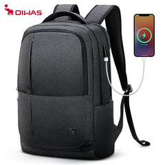 OIWAS 17 Inch Laptop Backpack With USB Charging Men's Backpacks Large Capacity Business Daypack Bookbag For Women Teenage Travel Shopping